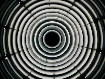 Abstract shapes representing visual focus and depth